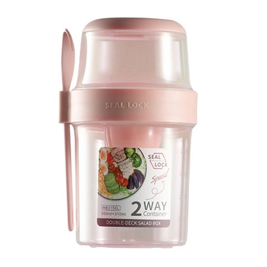 Convenient Sealing Multifunctional Transparent Breakfast Fresh-Salad Container Yogurt Cup for School Salad Cup