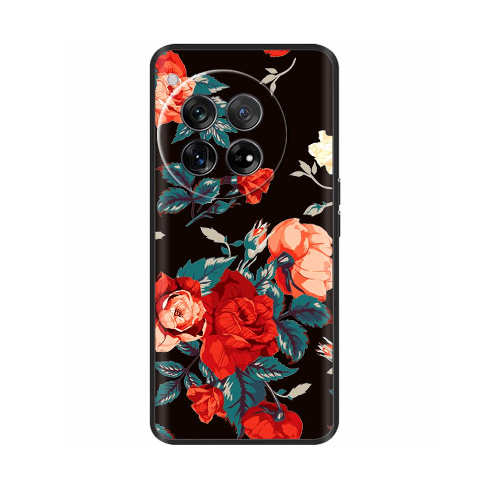 For OnePlus 12 Case Marble TPU Silicone Soft Phone Cases Cover For OnePlus 12 5G CPH2581 6.82" OneMore 12 Colorful Painted Capa