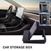 1Pcs Storage Box for Tesla MODEL Y ABS Center Console Armrest Hidden Magnetic Box Organizer Car Accessories