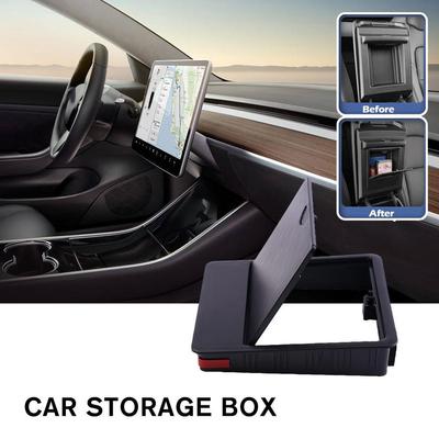 1 шт. Ящик для хранения для Tesla MODEL Y ABS Центральная консоль Подлокотник Скрытый Магнитный Ящик Органайзер Автоаксессуары