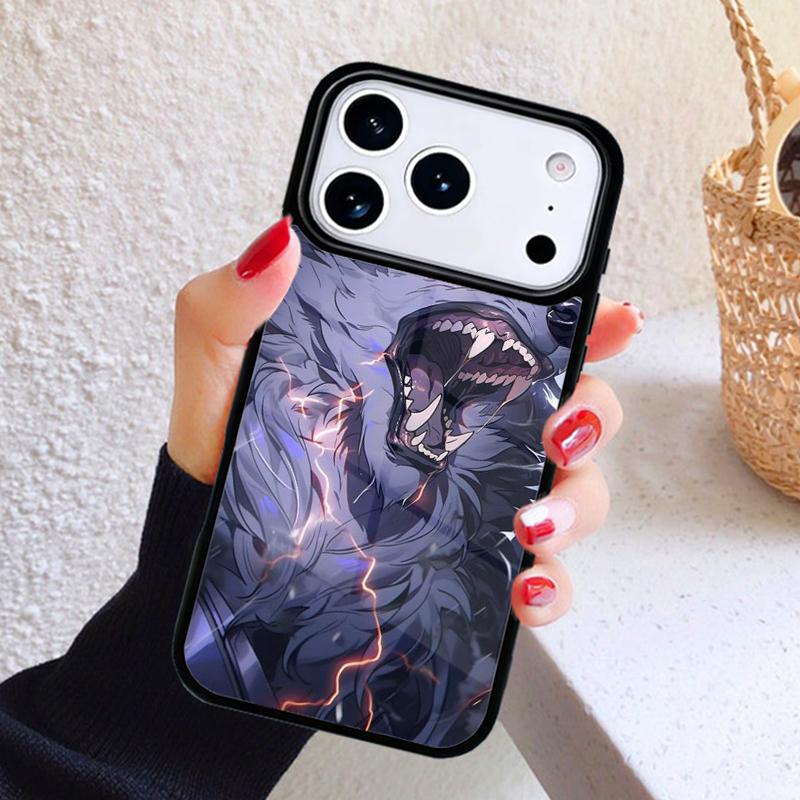 Чехол для телефона 'Свирепый Волк' для iPhone 17 Air 16 15 14 13 12 11 Pro Max Plus