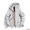 Windproof Waterproof Fleece-Lined Mountain Windbreaker Jacket for Skiing & Hiking