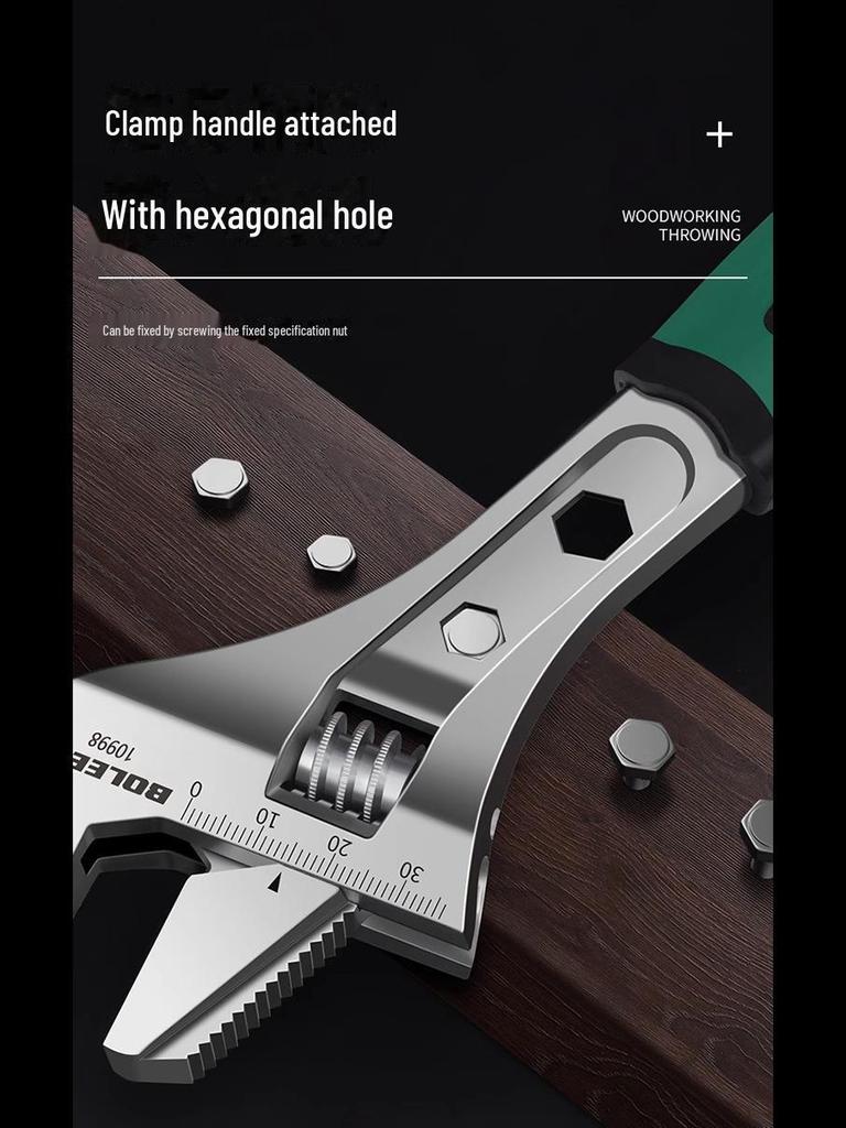 Разводной многофункциональный быстроразъемный ключ, хром-ванадиевая сталь, трубные клещи для экономии труда в домашнем хозяйстве