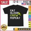 Ешь Спи Команда Повторяй Смешная Винтажная Футболка для Гребли Мужская Женская Мода НОВИНКА 2023