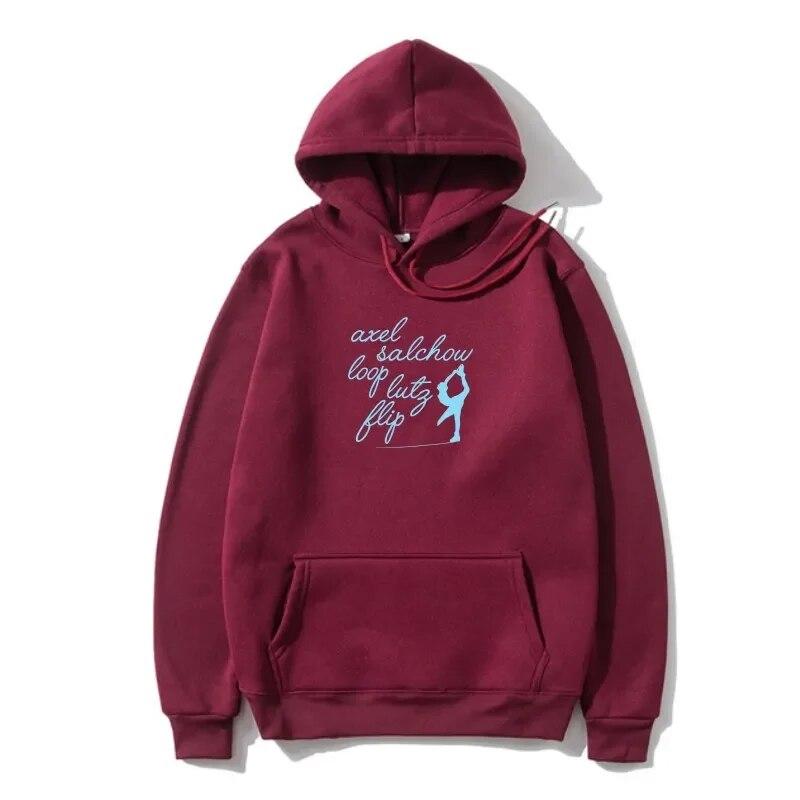 Figure Skating Cute Jumperms & Skater on Iceif Unisex's Outerwear2022 fashionable Brand 208%cotton Printed Round N