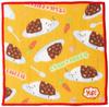 Marushin Handkerchief Mini Curry Food 15 X 15 0585009000 "yup!" Design, Fun, Antibacterial, Odor-Resistant, 100% Cotton, Small, Approx. Cm,