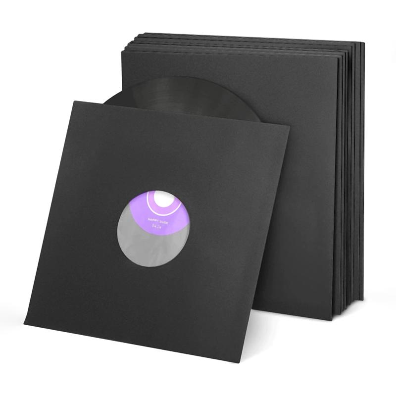 5 шт. 7/10/12-дюймовых конвертов для виниловых пластинок с внутренним пакетом из PO, защитные обложки для альбомов, антистатические крафт-бумажные пакеты для пластинок