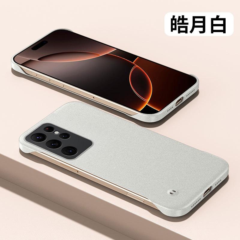Применимо к чехлу для мобильного телефона Samsung s25ultra, новый противоударный чехол с матовым бортиком без рамки S25, с теплоотводом, для мужчин и женщин +
