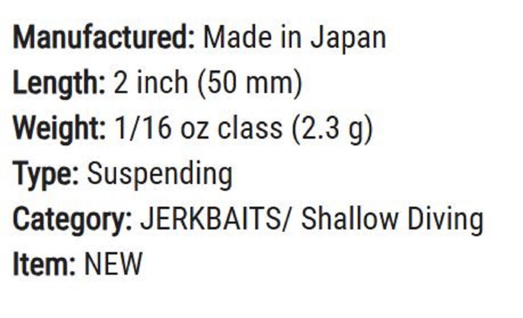 Jackall Flat Fly 50SP Suspend Lure UL Tamamushi (6475)