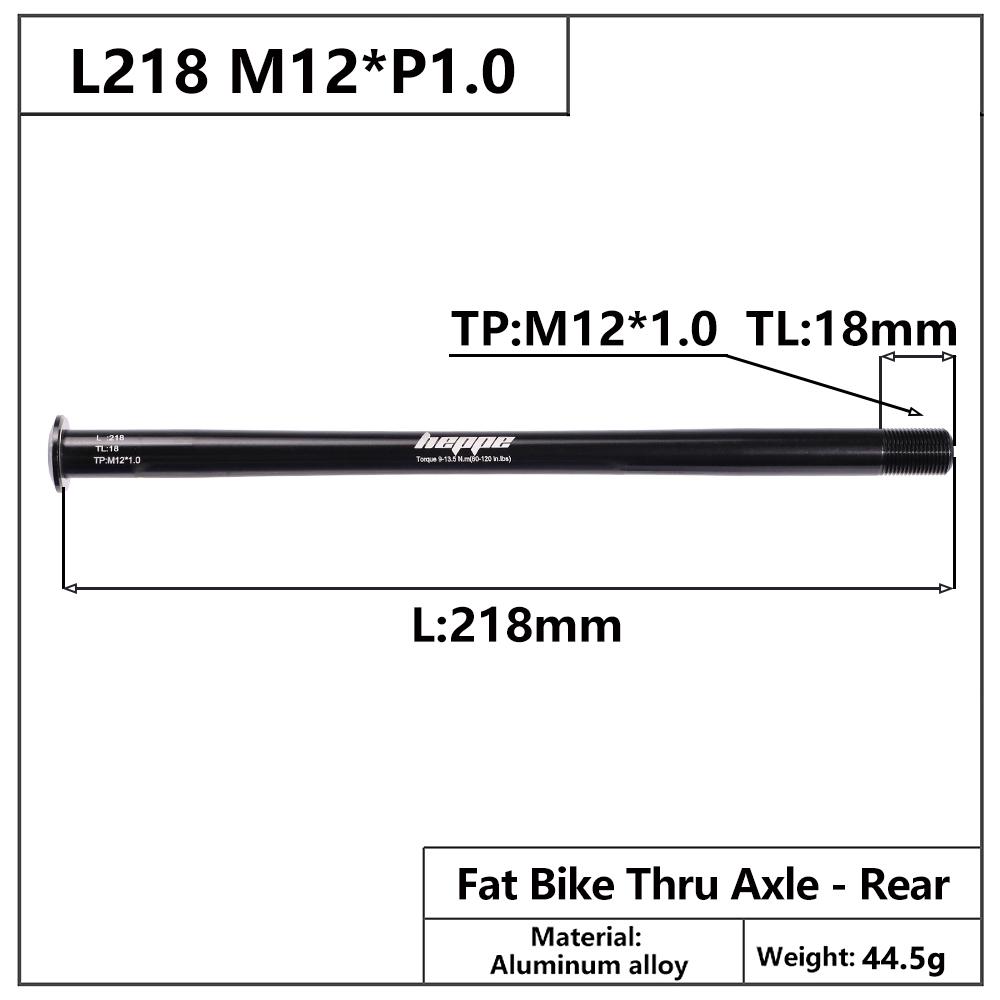 Bicycle Thru Axle Fatbike Axle Skewers Bike Hubs Tube Shaft Quick Release Front Rear Axle M12 M15 P1.5 P1.75 Bike Accessories