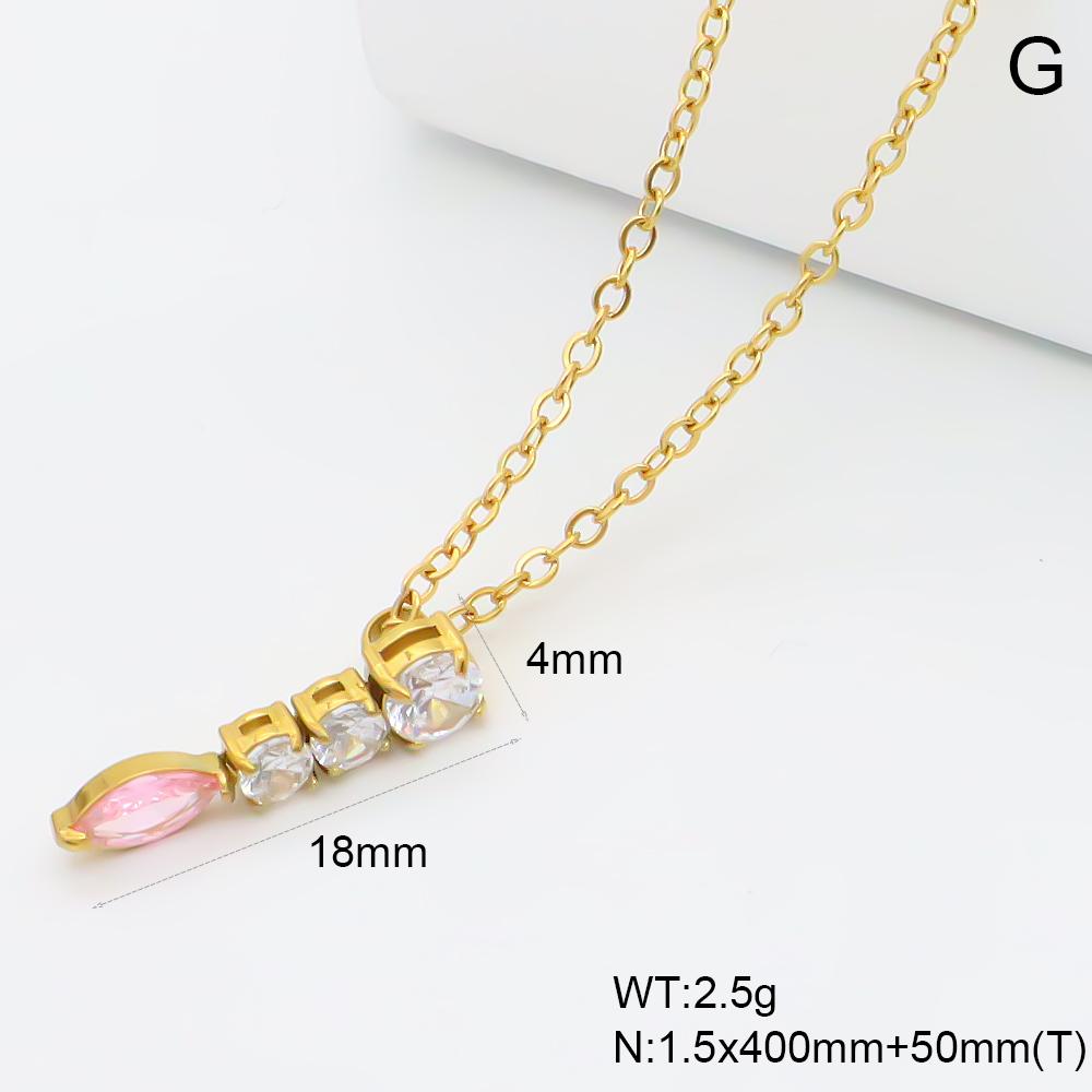 JUSNOVA 18K PVD Gold Plated Stainless Steel Melting Metal Heart Pendant Necklace Waterproof CZ Lava Bead Chain Jewelry for Women