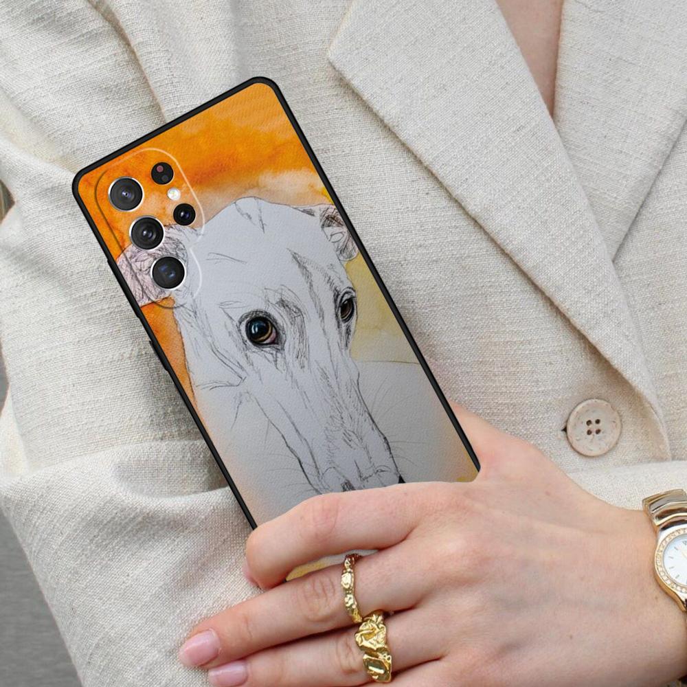 Galgo Greyhound Dog SOFT Cell Phone Case for Samsung Galaxy S26 Ultra S25 S24 S23 S22 S21 S20 Note10 Cover