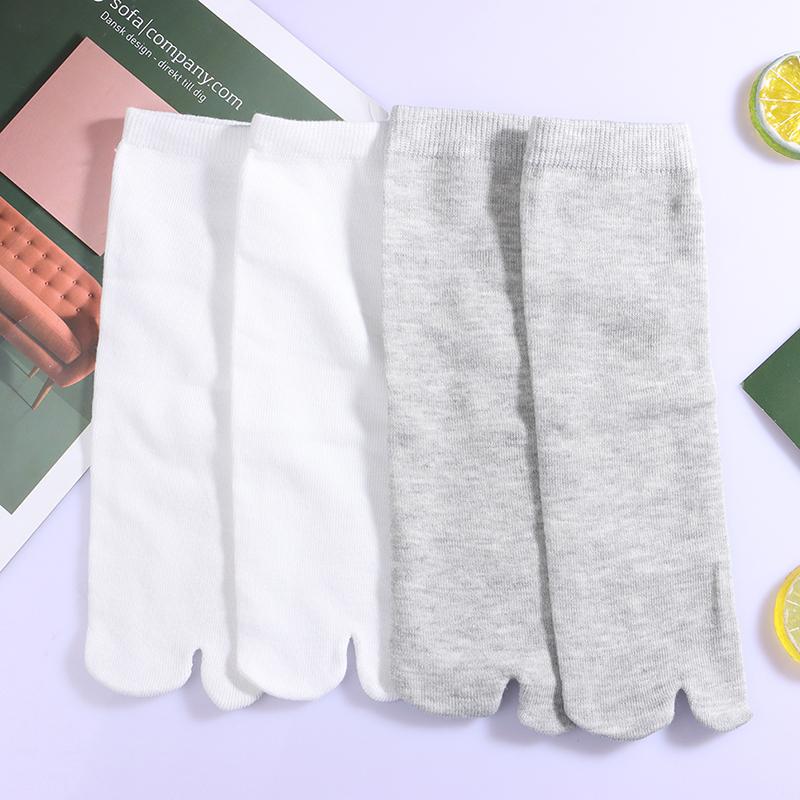 1/3 пары носков в японском стиле, хлопковые дышащие отдельные носки с двумя пальцами