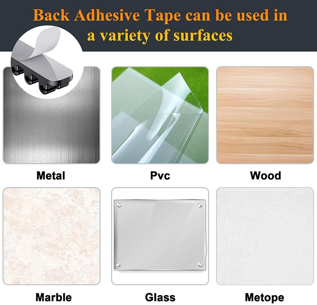 SOULWIT Набор из 3 держателей для кабелей, Зажимы для шнуров, Хранение шнуров для кабелей Lightning, USB-кабелей, Зарядных кабелей, Кабелей для мыши, Кабелей для клавиатуры, Силикон