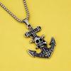 Men's Viking Tree of Life Raven Necklace - Double-Sided Stainless Steel Pendant