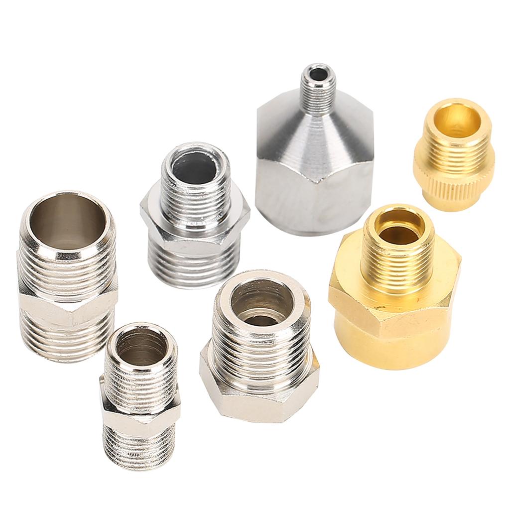 7 шт. профессиональный комплект адаптеров для аэрографа 1/8 дюйма 1/4 дюйма разъем BSP для шланга аэрографа компрессора