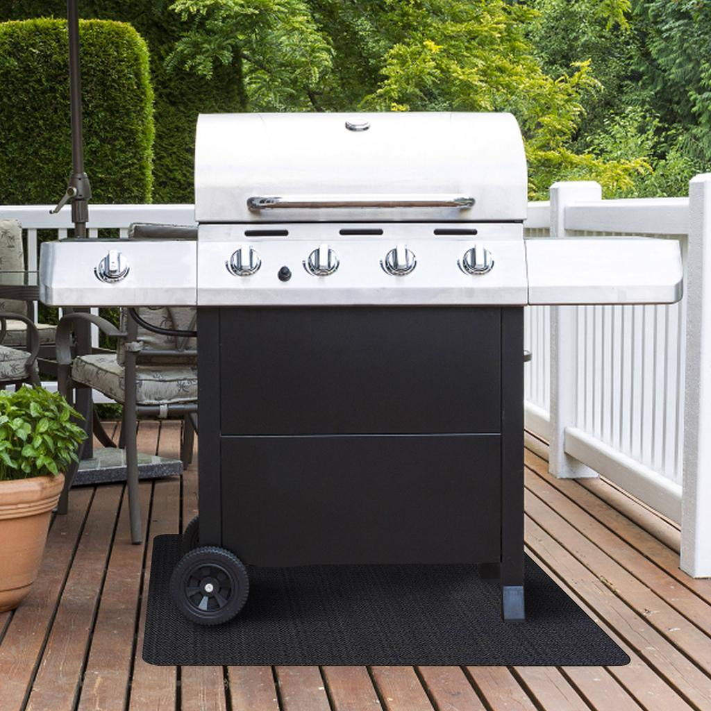 Большой коврик для гриля на открытом воздухе, огнестойкий коврик для гриля, коврик для камина, противопожарный коврик, масляный и водонепроницаемый гриль