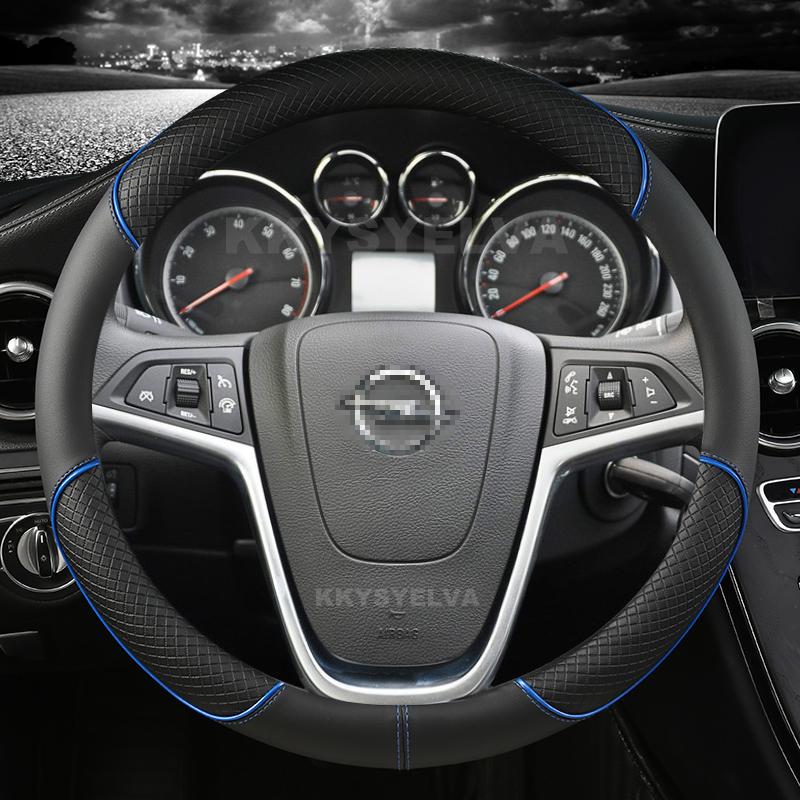 xknw3 PU Leather Car Steering Wheel Cover For Opel Mokka 2013-2016 Opel Insignia 2009-2013 Astra J 2010-2015 Meriva Auto Accessories