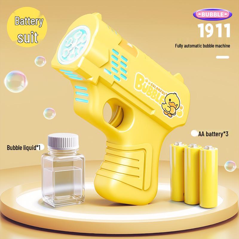 Unicorn Electric Bubble Maker: Kids' Automatic Light-Up Bubble Gun Gift