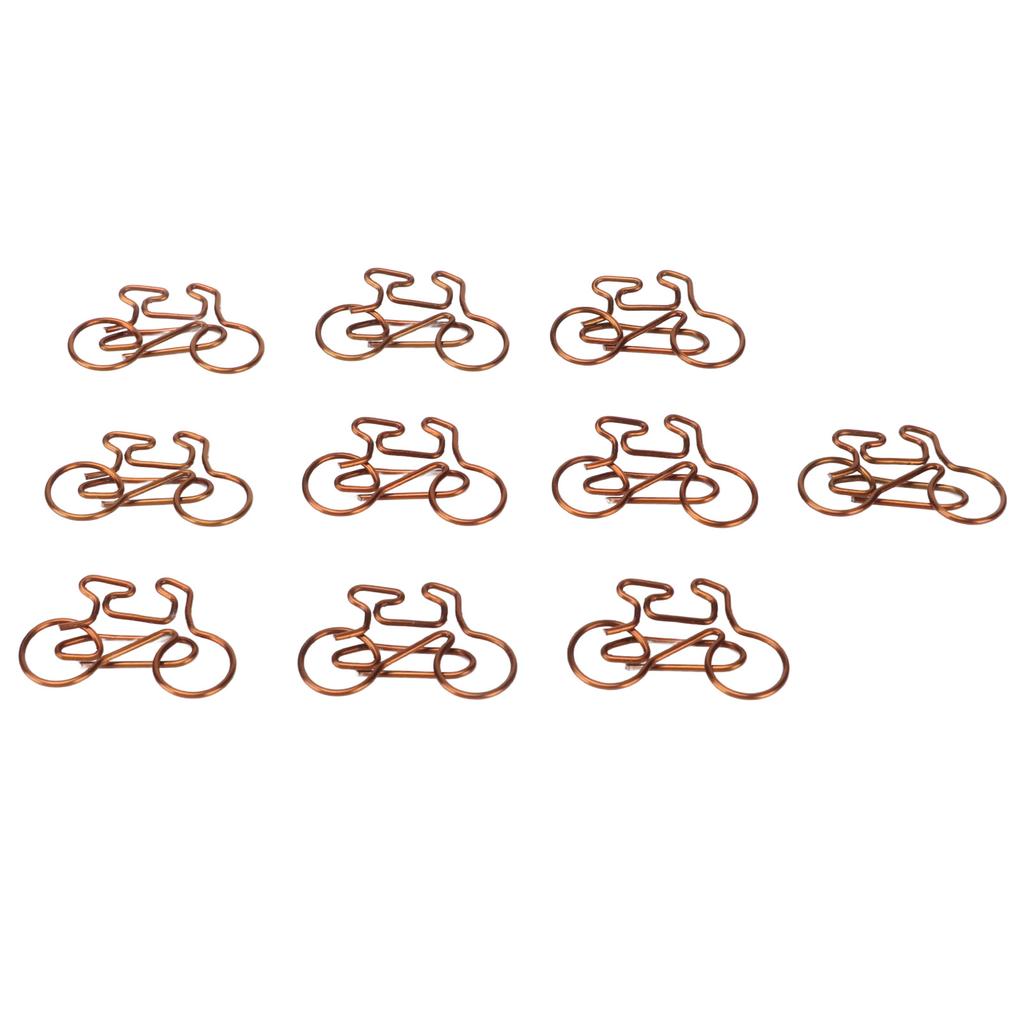 100 шт. забавные скрепки в форме милых велосипедов для гальванического процесса, скрепки для офисов, дома, школы