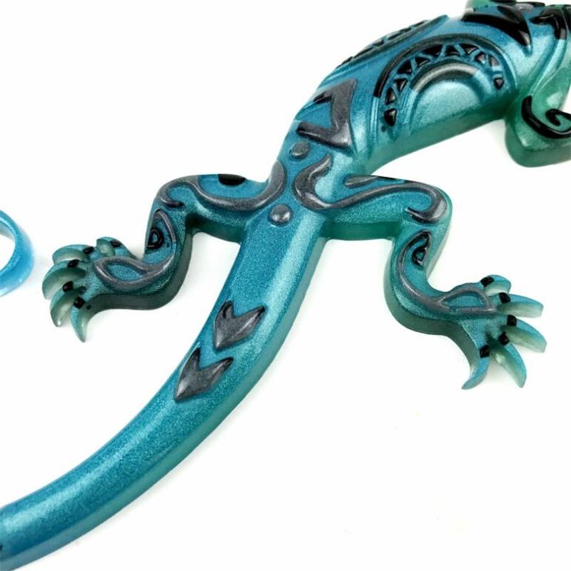 Морской конек геккон узор 3D силиконовая форма гипсовая свеча мыло форма для конфет аксессуары для торта