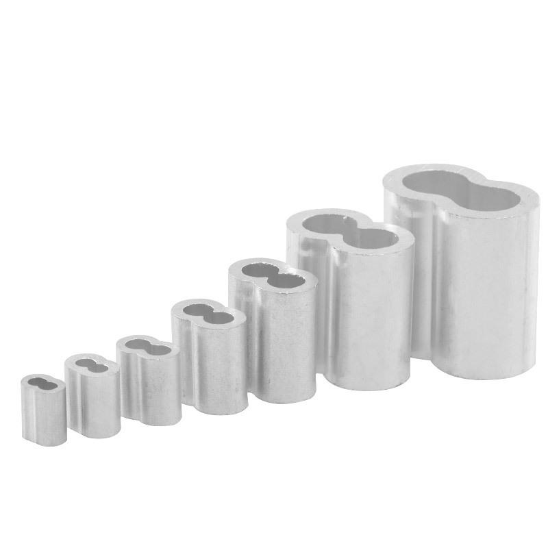 Aluminum Wire Rope Sleeve Ferrule Clip for 1-10mm Cables