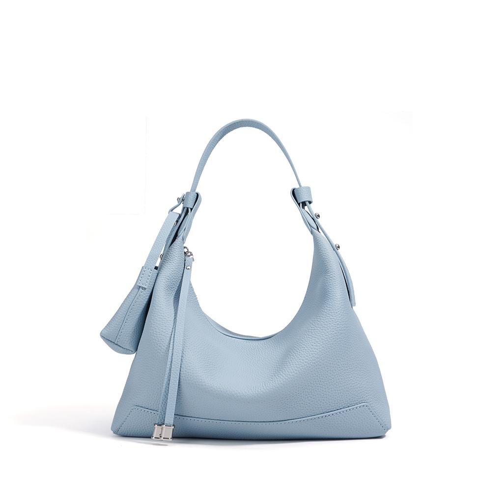 2025 New Women's Bag, Lunch Box Bag, Niche Underarm Bag, High-end Leather Shoulder Bag, Messenger Bag, Kite Bag Series