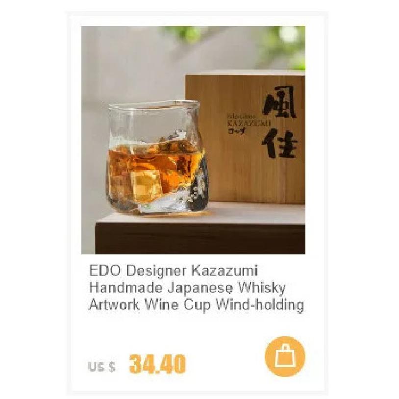 1920s Professional Blender's Whiskey Copita Nosing GlassTulip Bud Whisky Crystal XO Chivas Regal Goblet Cup Wine Tasting Glasses