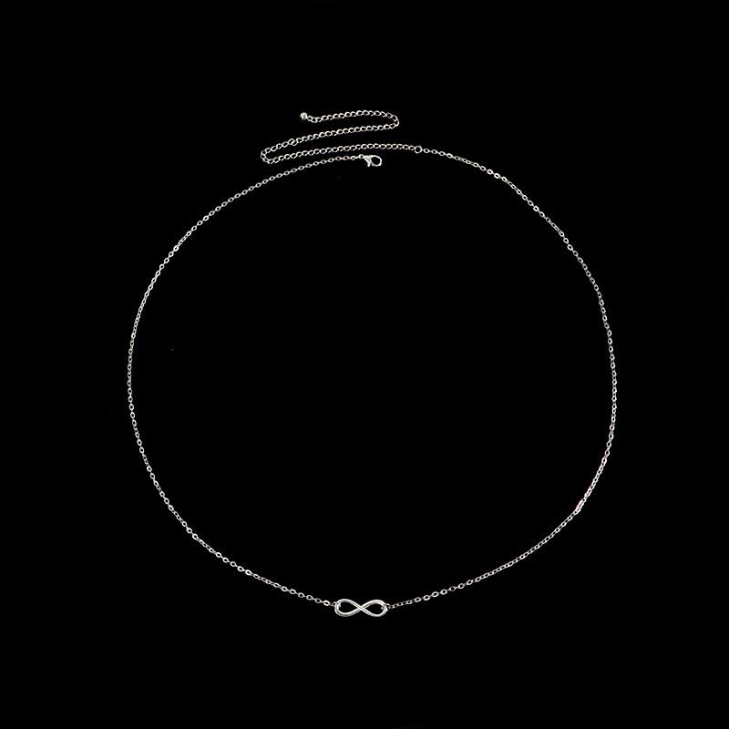 Модная металлическая поясная цепочка в форме восьмерки - Минималистичный хип-хоп стиль