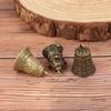 Alloy Retro Three Lion Bell Wind Chime Car Pendant Antique Bell Mini Sculpture Pray Guanyin Bell Shui Feng Bell