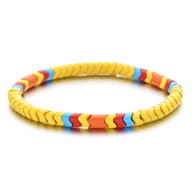 Подарки для вечеринок DIY Wave Stacking Coloful Boho Gold Besele Bracele Регулируемый браслет-обертка для женщин Модные браслеты из камня Ювелирные изделия
