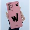 For Samsung Galaxy A33 A53 A73 5G 2022 Cover Case Initial Letter Silicone Soft Phone Bumper for Samsung SM-A336B A536B Casing