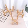 Wood Planter Pot Trays Flower Pot Rack Strong Free Standing Bonsai Holder