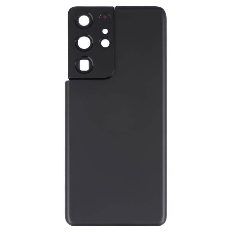 Задняя крышка аккумулятора для Samsung Galaxy S21 Ultra 5G с крышкой объектива камеры, сменные детали для ремонта телефона
