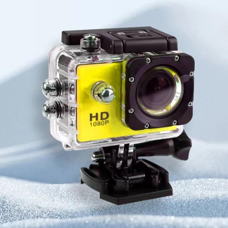 Full HD 1080P Waterproof Sports Camera - 2.0 Inch Mini Camcorder with Accessories for GoPro Style Action Recording