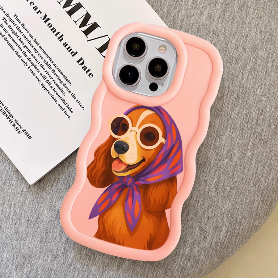 Cool Dog Case for iPhone 18 11 14 15 Plus 13 XR 16 Pro Max 8 12 17 Air Soft Phone Cover