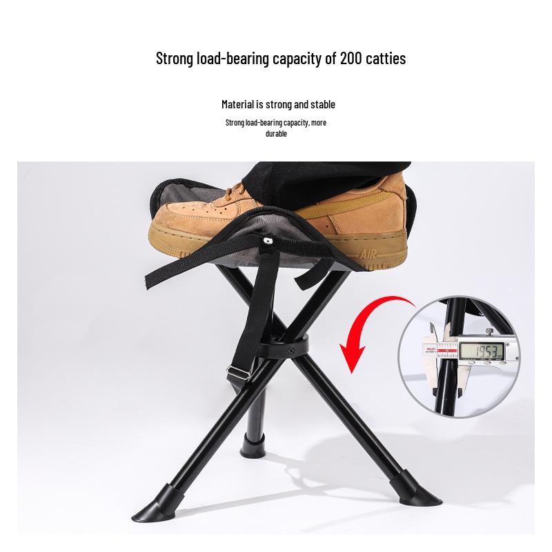 Ultra-Light Portable Folding Camping & Fishing Stool - Compact Triangle Design