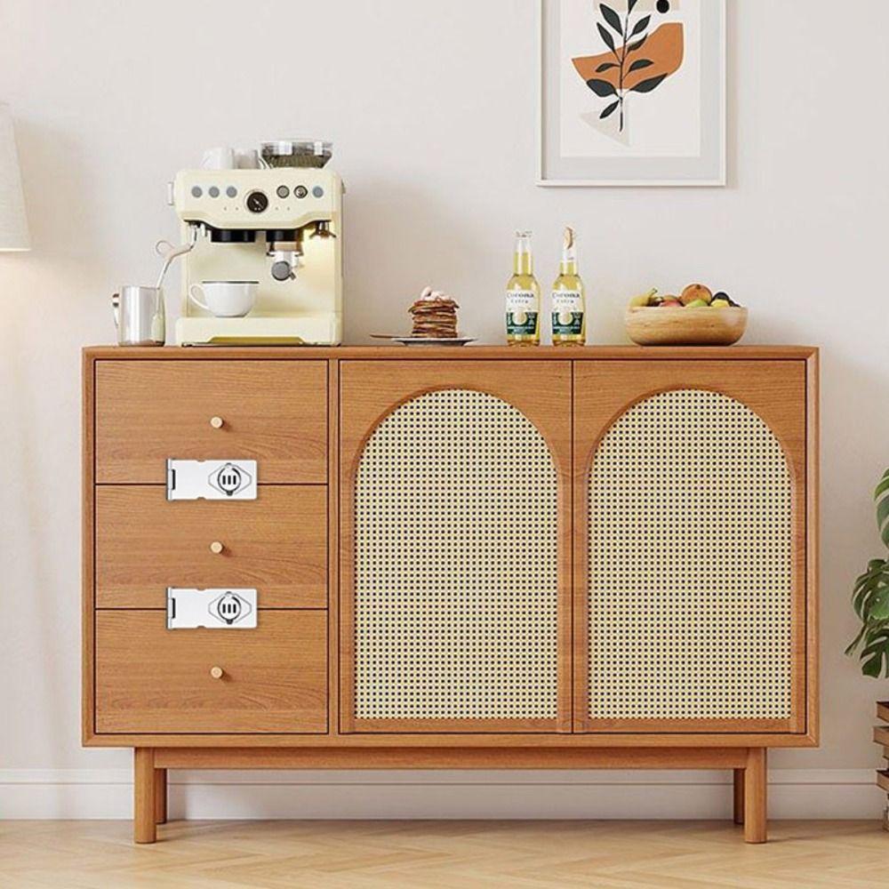 3-Digit Password Door Lock Keyless Combination Password Lock Rotary Hasp Locks Bathroom