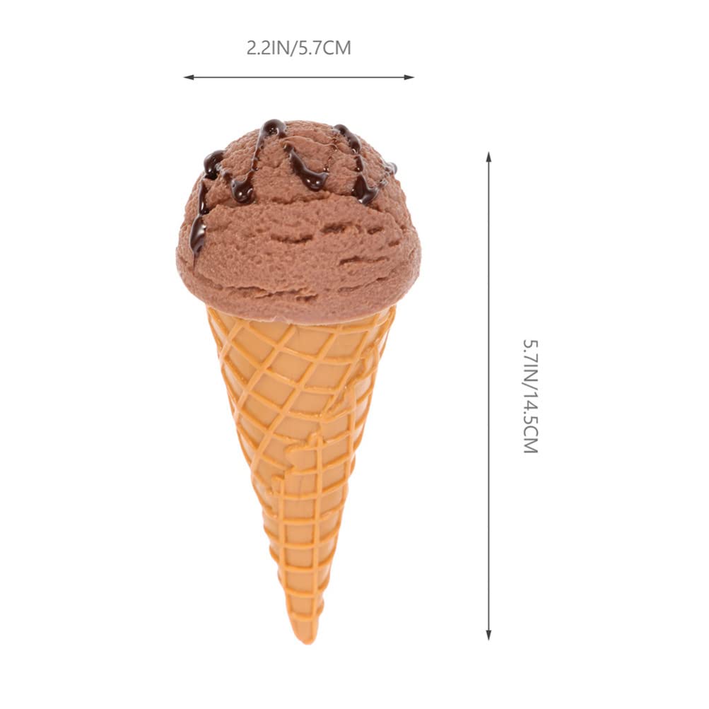TOYMYTOY Set of 2 PVC Simulation Ice Cream Models for Pretend Food and Toy Cooking x x inches Play, Samples, Display, Props, 5.7 5.7 5.7