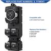 Power Window Switch Button For 2013- Ford Fusion DG9Z14529AA Blue LED 3 P