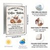 Pumpkin Hole Coffee Station Metal Tin Sign - Vintage Halloween Decoration, UV-resistant, Waterproof and Fade-resistant