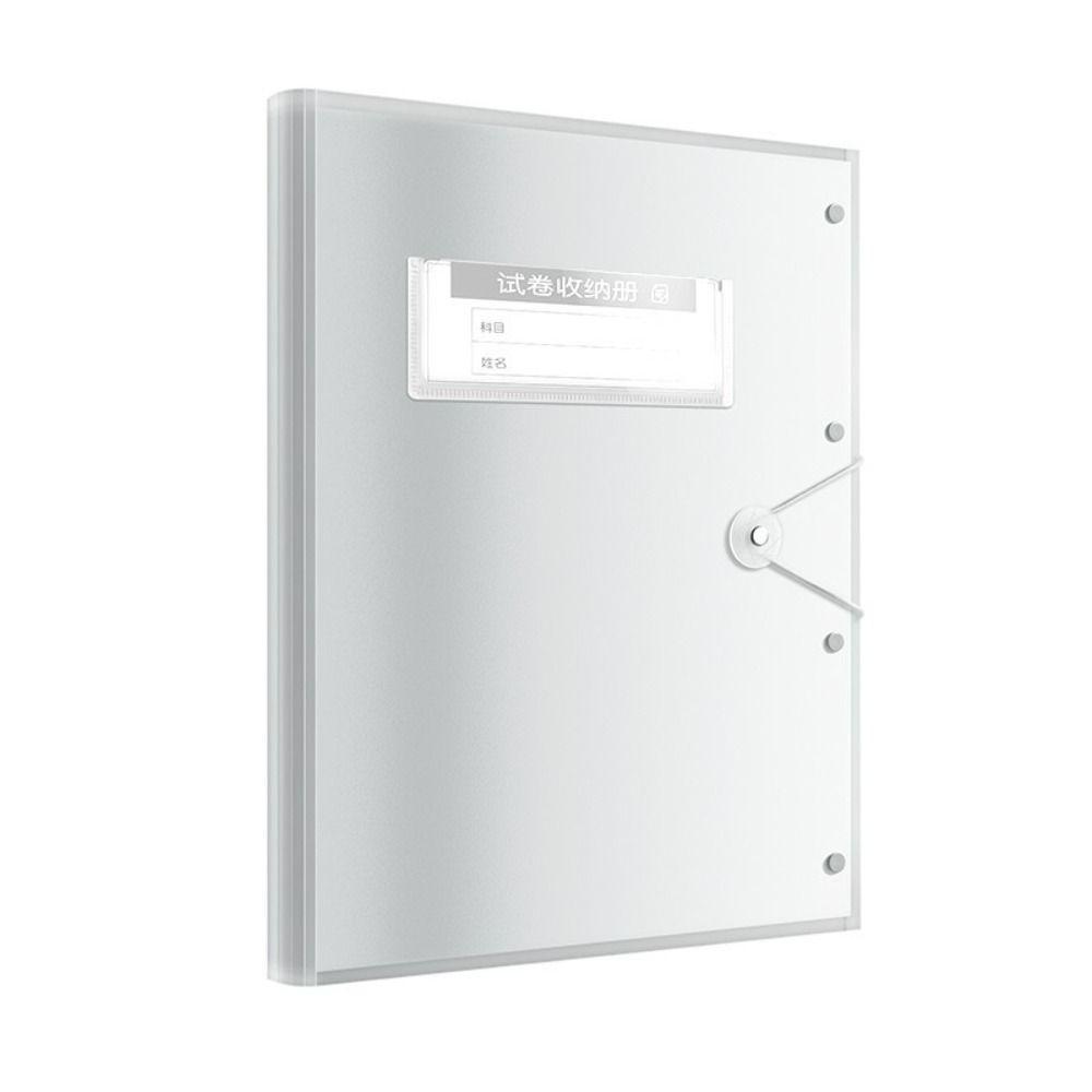 Waterproof Test Paper Storage Bag Large Capacity File Organizer Translucent Color File Folder