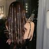Crystal Tassel Headdress Long Tassel Hair Extension Shiny Chain Barrette Rhinestone Wig Chain Party Hair Accessories