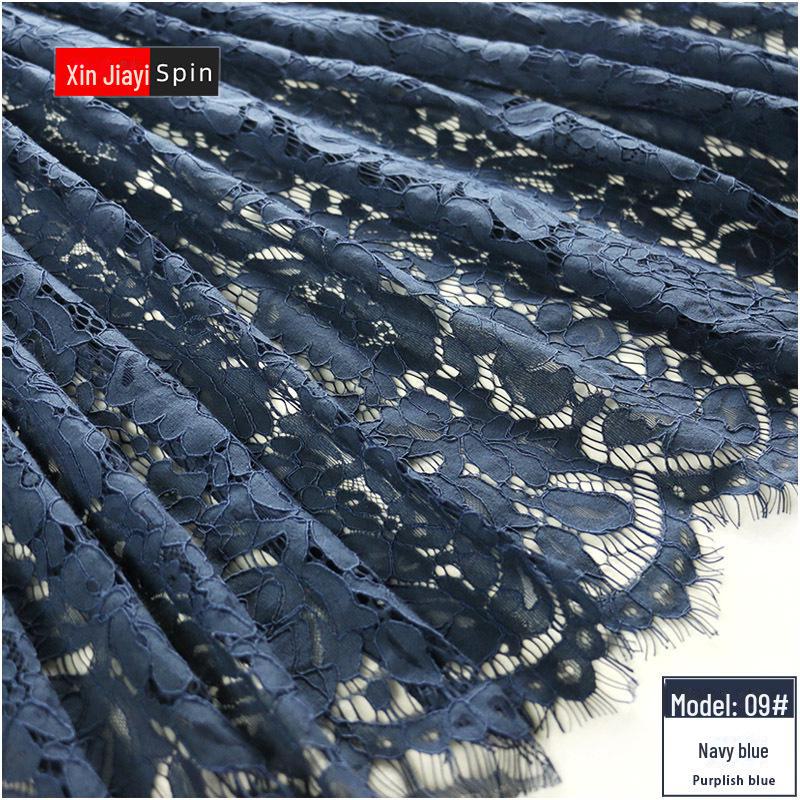 Ткань кружева с полыми кисточками для модных платьев