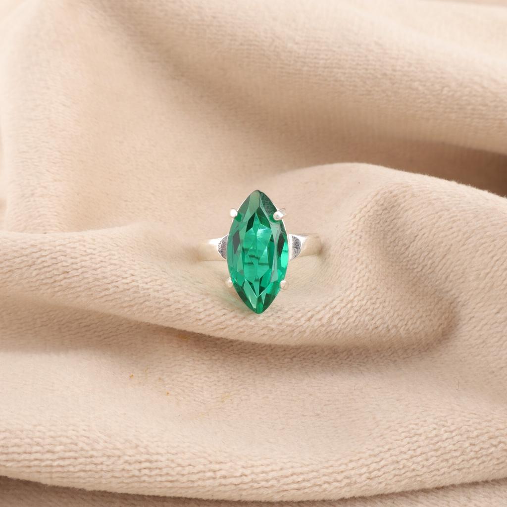 Chrome Diopside Gemstone 925 Sterling Silver Jewelry Handmade Ring Gift For Wife RR-65-12