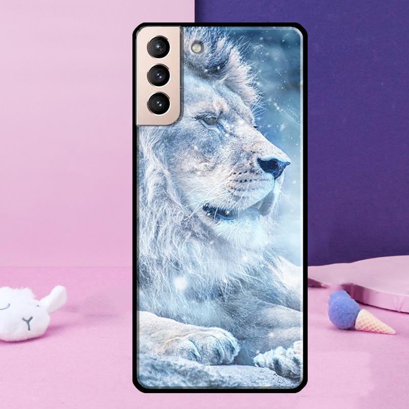Lion Art Phone Case For Samsung Galaxy S25 Ultra S23 S20 S21 S22 S24 FE S9 S10 Plus S24 Ultra Cover