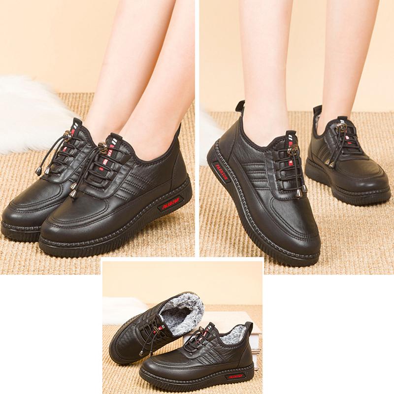 Новые осенние и зимние женские бархатные кроссовки, водонепроницаемая нескользящая зимняя повседневная обувь