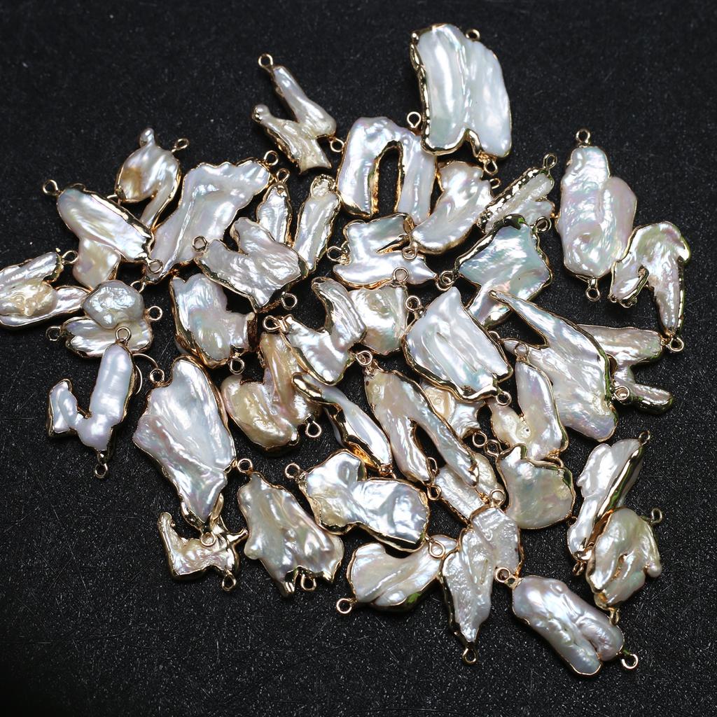 1 шт. искусственный жемчуг барокко подвеска шармы соединитель богемный ручной работы нестандартные соединители для изготовления ювелирных изделий своими руками ко Дню святого Валентина рождественские поделки