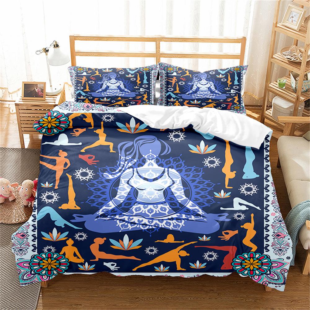 Комплект постельного белья на спортивную тематику для занятий йогой, баскетболом, софтболом, балетом, размер King Queen для детей, мальчиков и девочек, пододеяльник для спортсменов