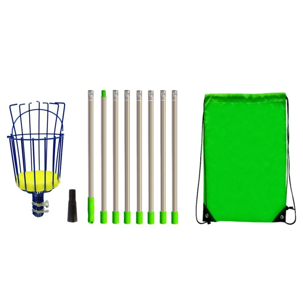 Высотный сборщик фруктов с корзиной Сборщик фруктов Инструмент для сбора фруктов Полюс для сбора фруктов